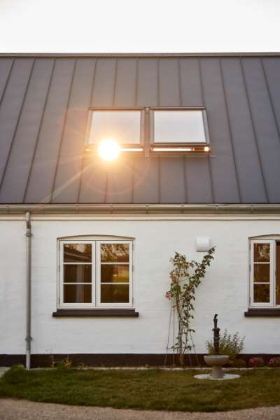 Steel profiles on “Morten Korch style” property, Ydeøvej 26, 4900 Nakskov